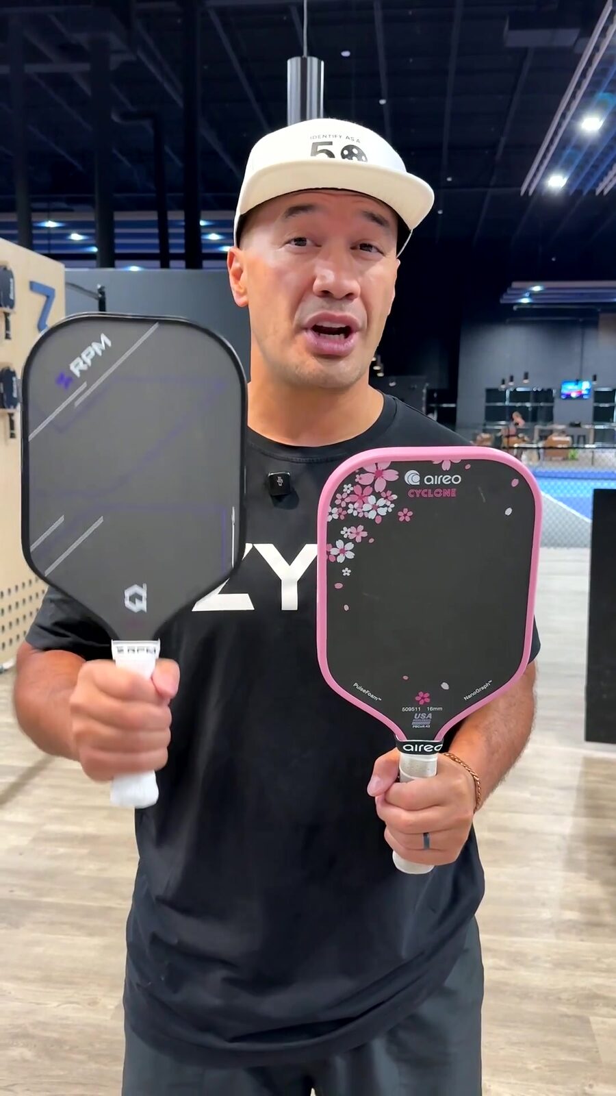 RPM vs Aireo Cyclone paddle comparison on court